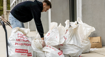 ramassage de déchet Métropole de Lyon Matmut Stadium